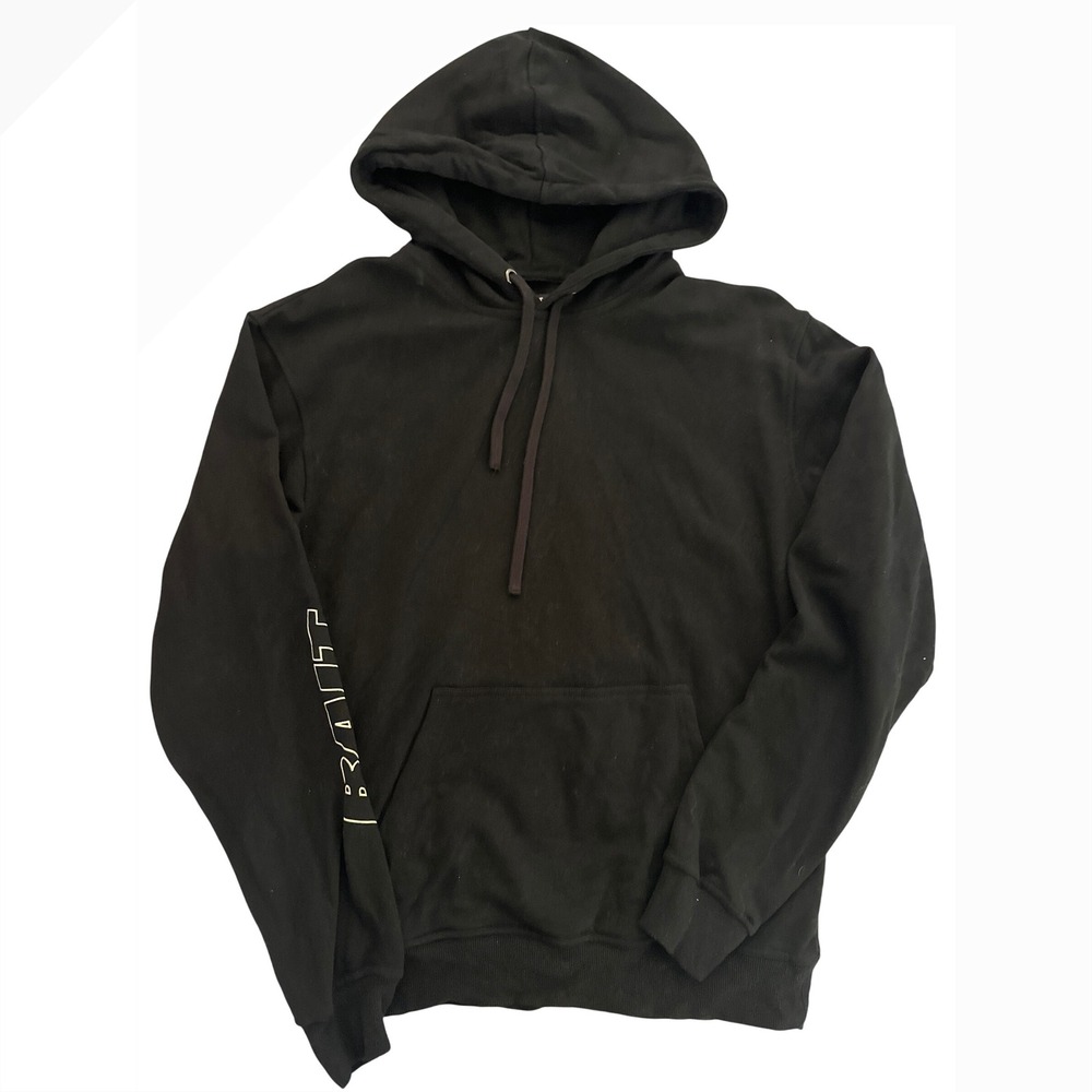 BAIT Black Hoodie Pullover Graphic Logo Long Sleeve‎ Sweatshirt Large